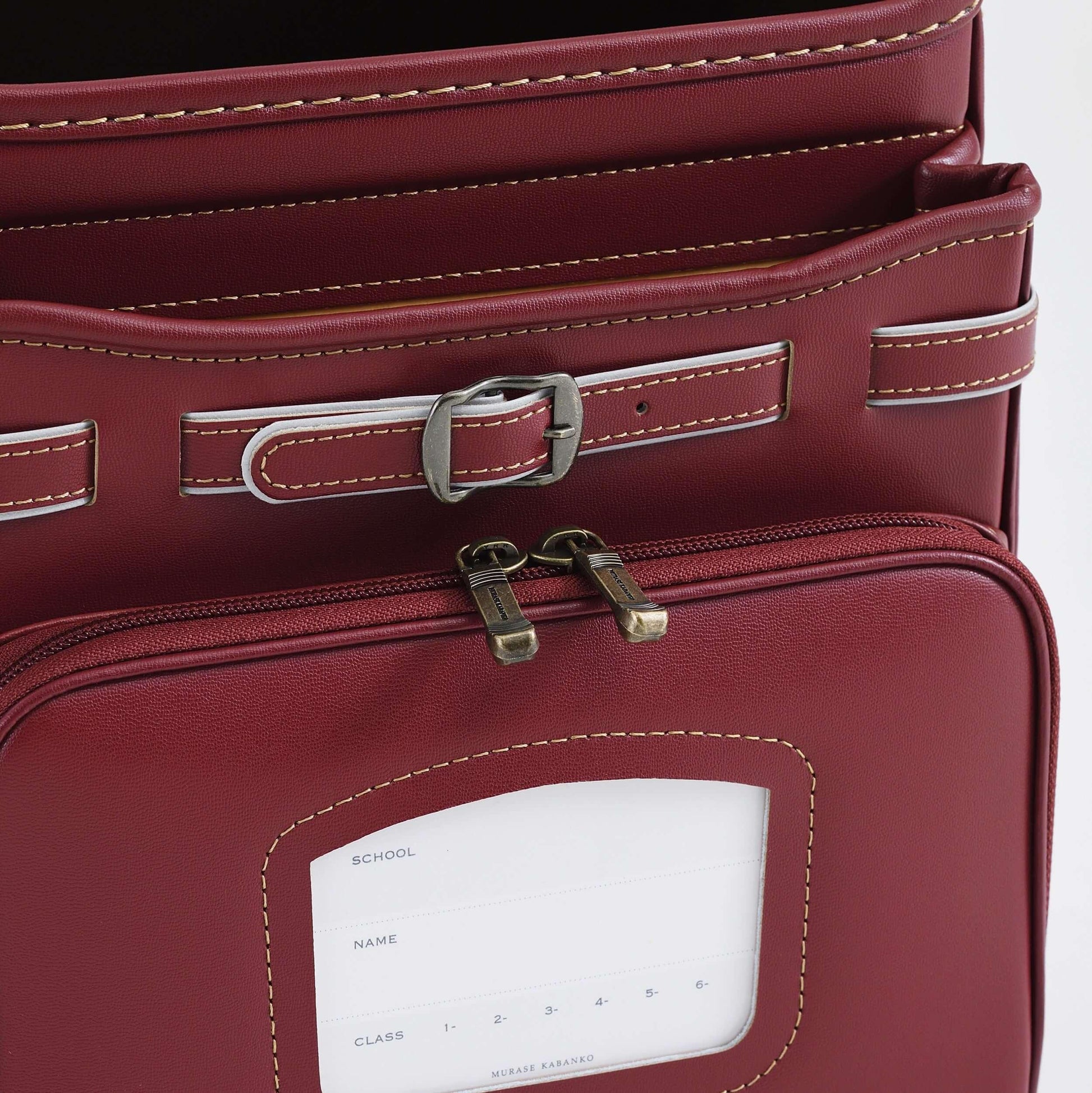 Randoseru Bolca Top Leather - Red Color - By Murase Kabanko - CraftSupply