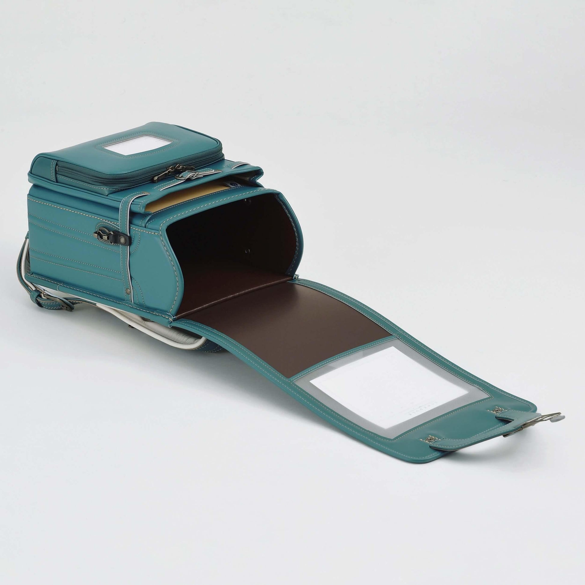 Randoseru Bolca Top Leather - Turquoise Color - By Murase Kabanko - CraftSupply